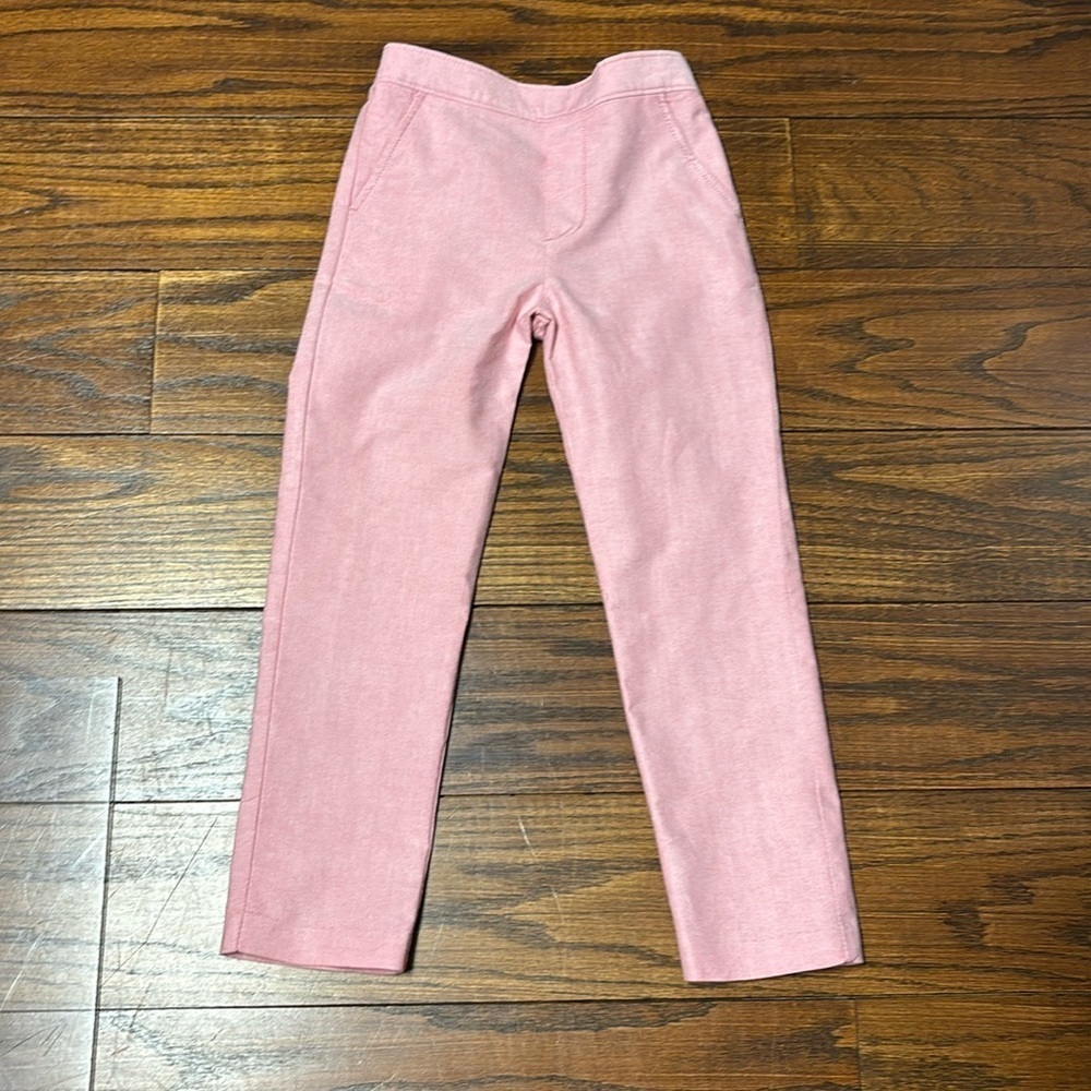 Class Club Girls Pink Pants Side Slit Pockets & Elastic At Waist In Back Size 5
